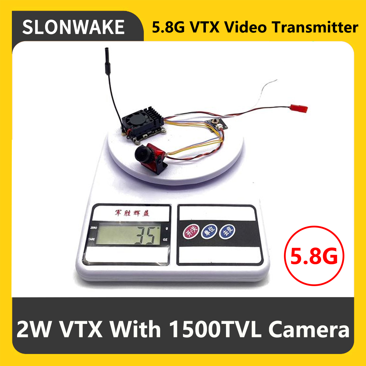 Transmisor FPV VTX SLONWAKE 5. - Drone Frame reseña y precio