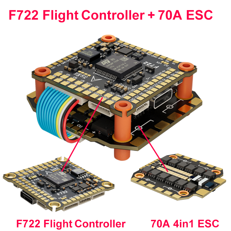 DAKEFPV F722 60A Stack ICM4268 - Drone Power Distribution Board reseña y precio